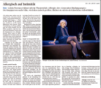 Letizia Fiorenza und ihr Bühnenstück Allergie